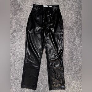 Abercrombie & Fitch Black Leather Pants